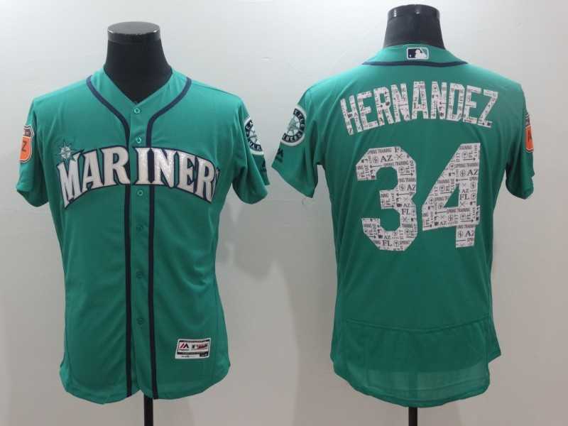 Seattle Mariners #34 Felix Hernandez Green 2017 Spring Training Flexbase Collection Stitched Jersey,We sell and wholesale Seattle Mariners #34 Felix Hernandez Green 2017 Spring Training Flexbase Collection Stitched Jersey on line form chian!